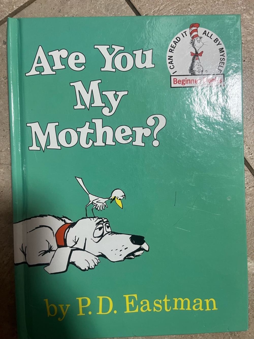 Vintage Dr Sue’s are you my mother- Teal Green with White and Yellow